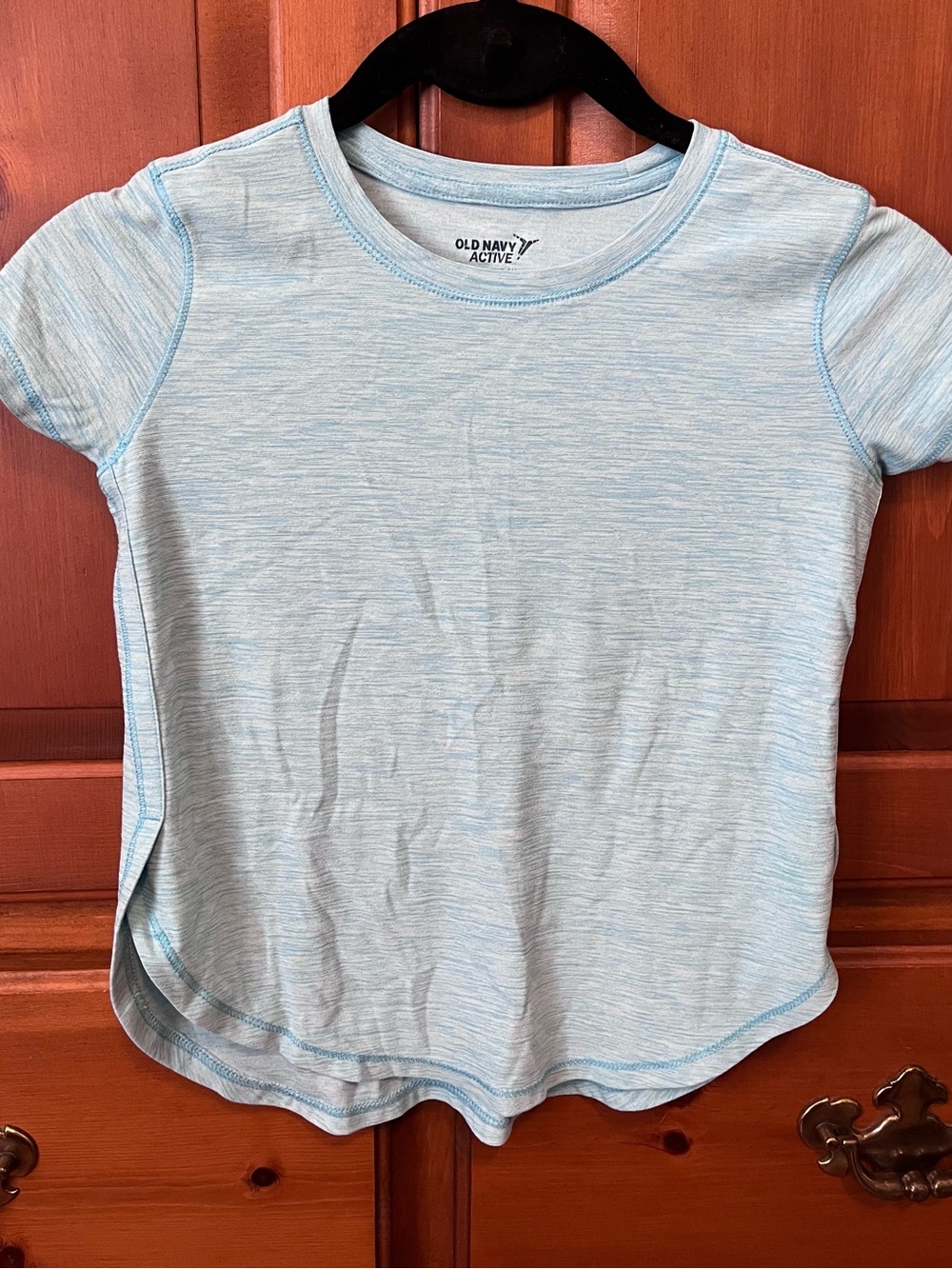 Old Navy Light Blue Girls' Active Short-Sleeve Tee